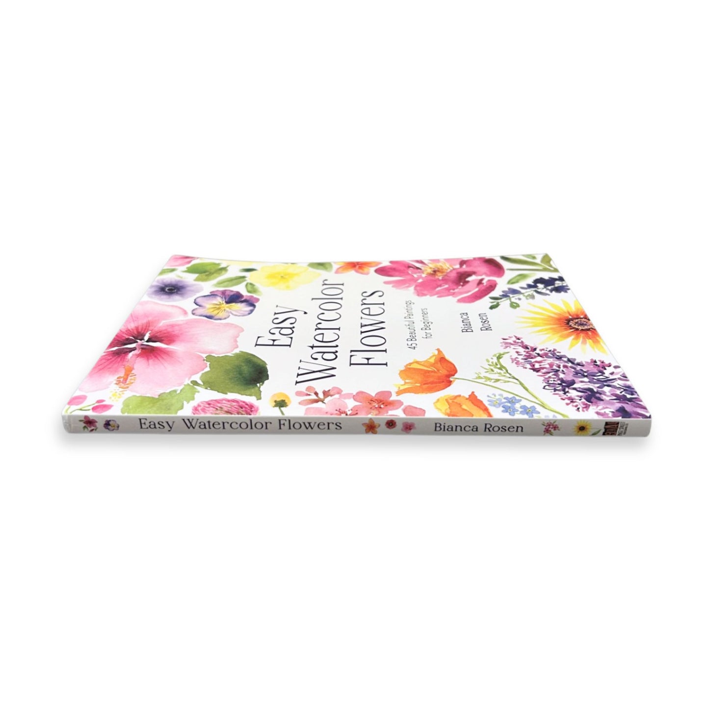 Easy Water Color Flower Paint Guide Book
