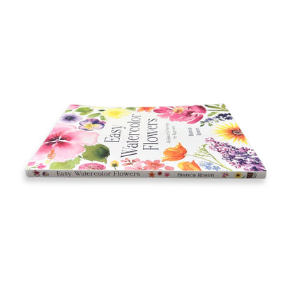 Easy Water Color Flower Paint Guide Book