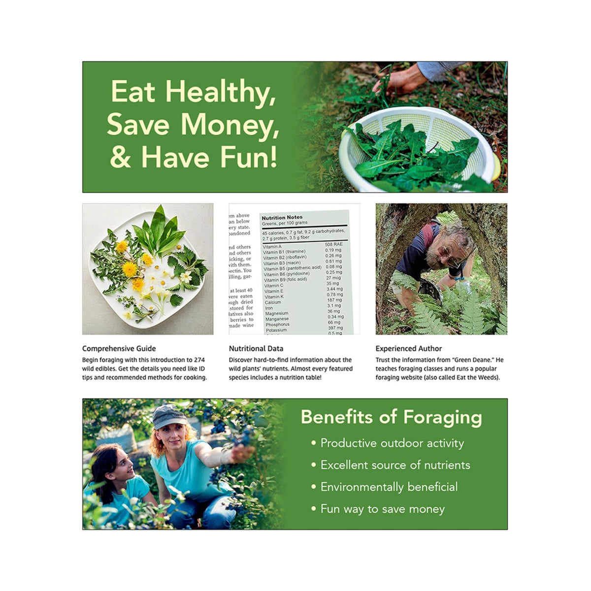 Eat the Weeds - Forager's Guide to Identifying and Harvesting 274 Wild Foods