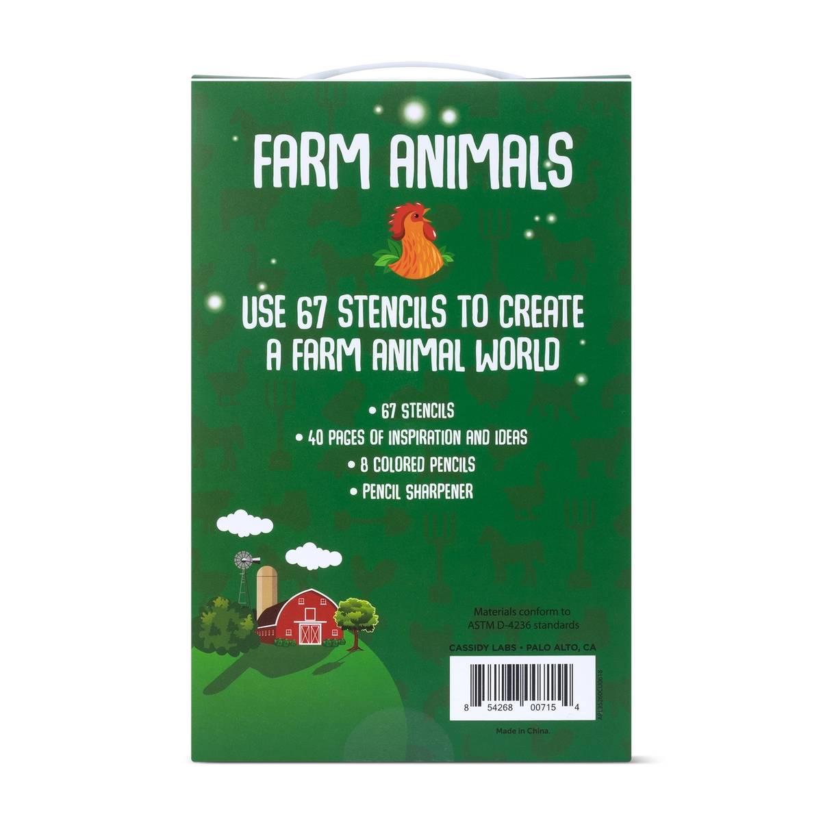 Farm Stencil Activity Kit