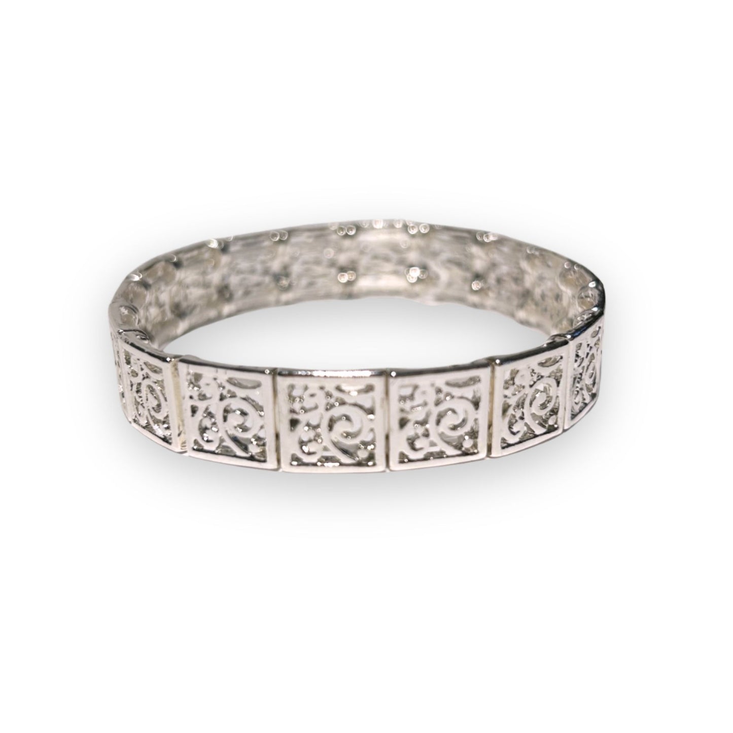 Filigree Square Stretch Bracelet