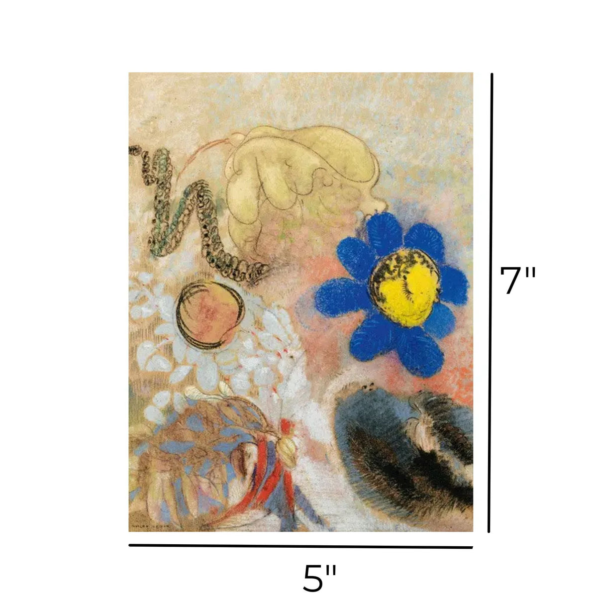 Flore Sous Marine by Odilon Redon 5 x 7 Art Poster