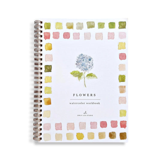 Flowers Watercolor Workbook