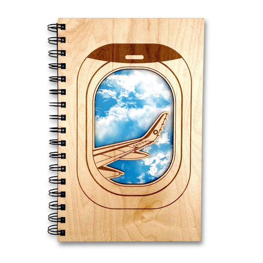 Fly Away Plane Wood Journal