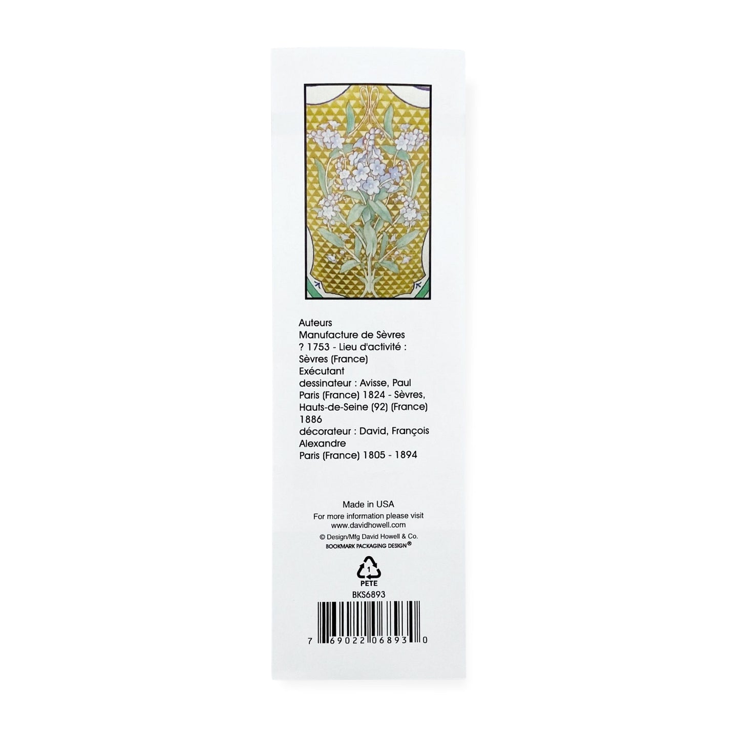 forget me not blue floral book mark