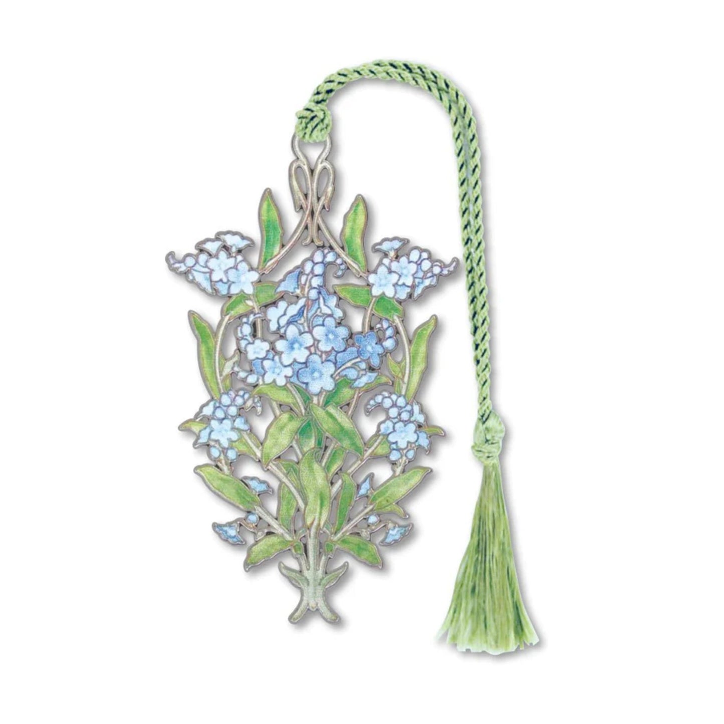 forget me not floral flower book mark