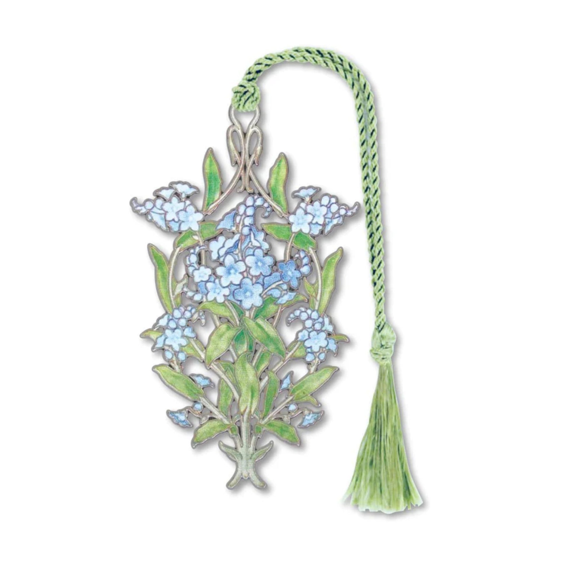 forget me not floral flower book mark