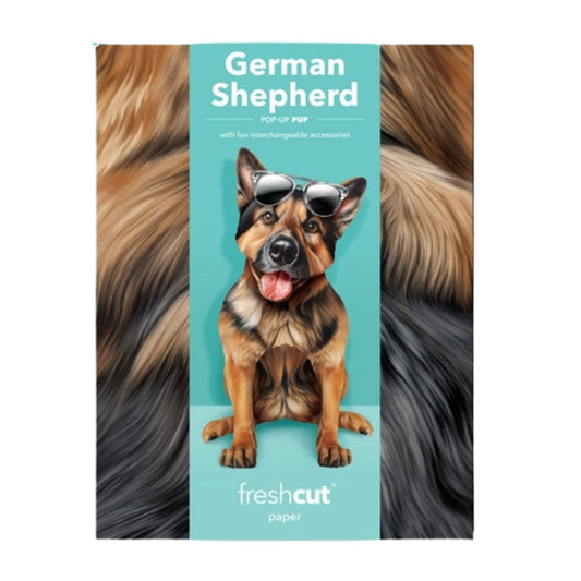 Fresh Cut German Shepherd Pop Up Card