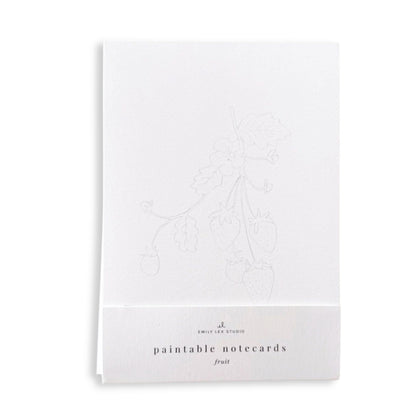 Fruit Paintable Water Color Note Cards