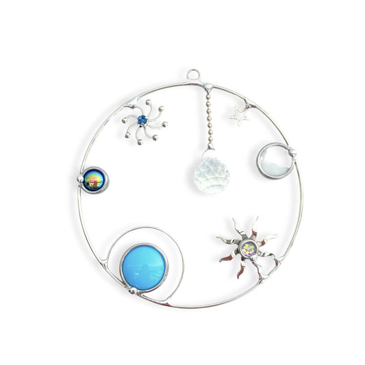 Galaxy Circle With Gem, Crystal and beads