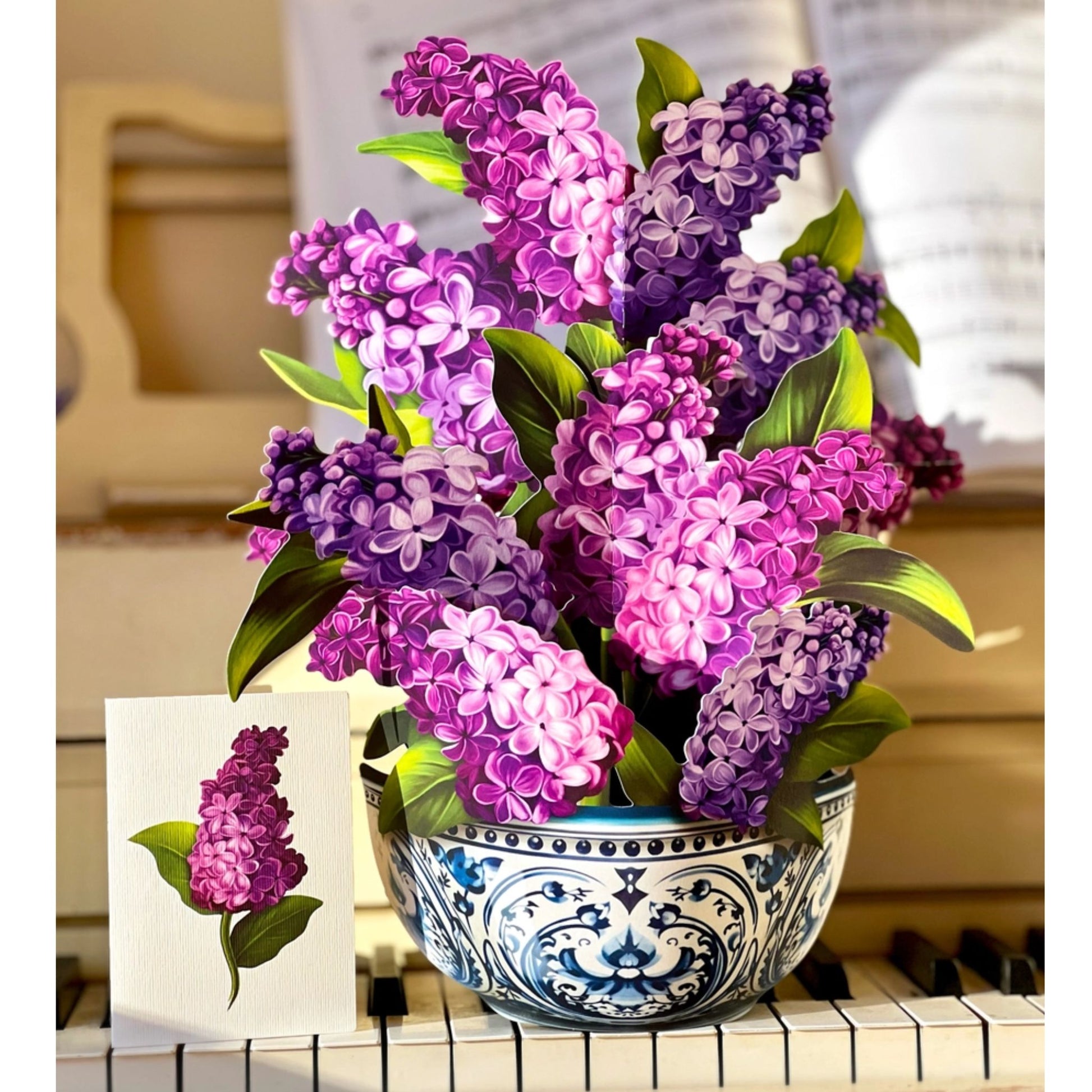 Garden Purple Lilacs Floral Greeting Cards