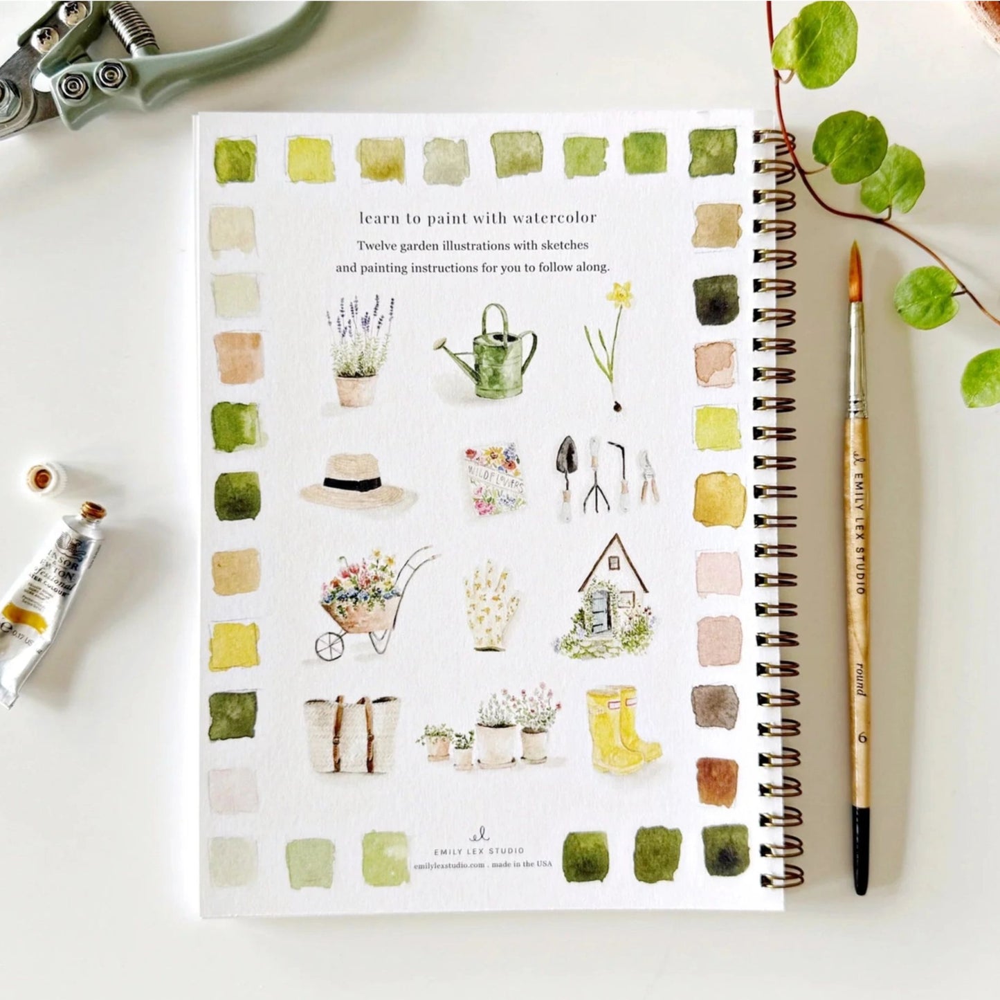 Garden Water Color Work Book