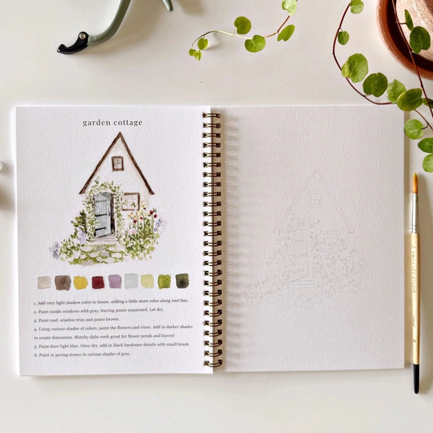 Garden Watercolor Activity