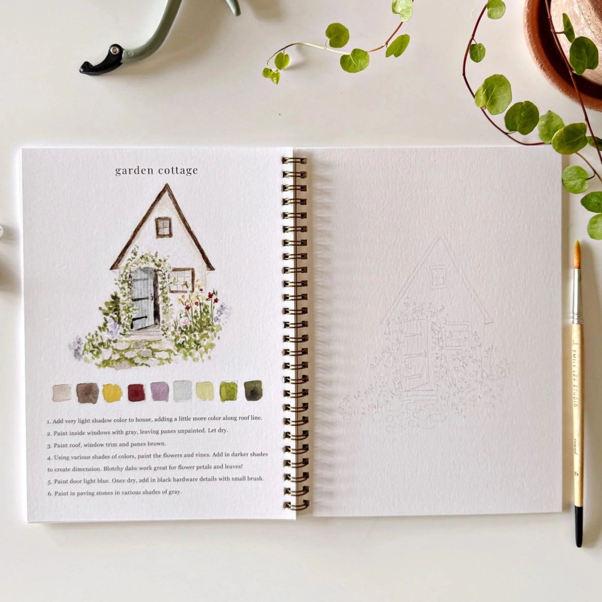 Garden Watercolor Activity