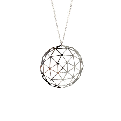 Geodesic Dome Pendant Necklace