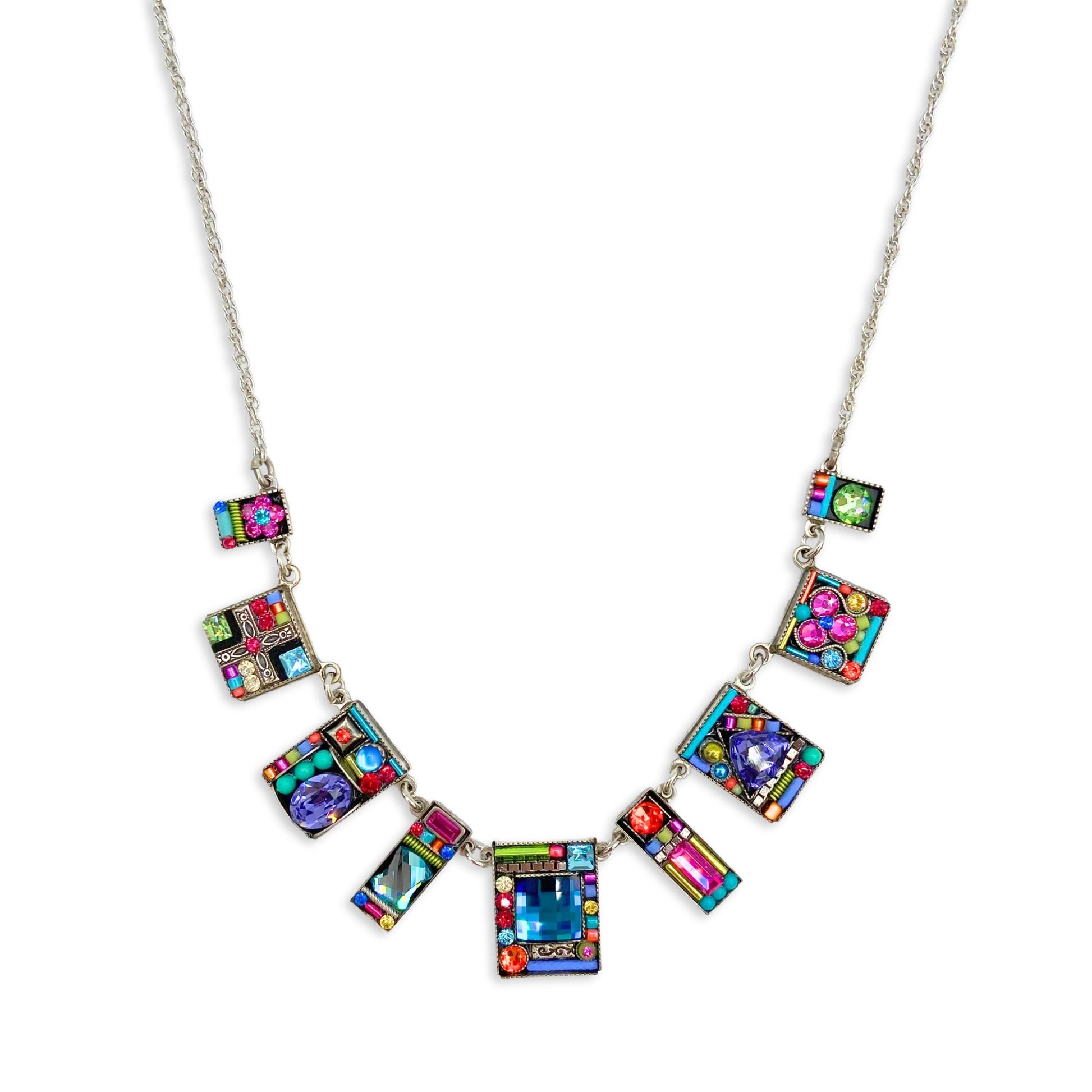 Geometric Multi Rectangles Necklace