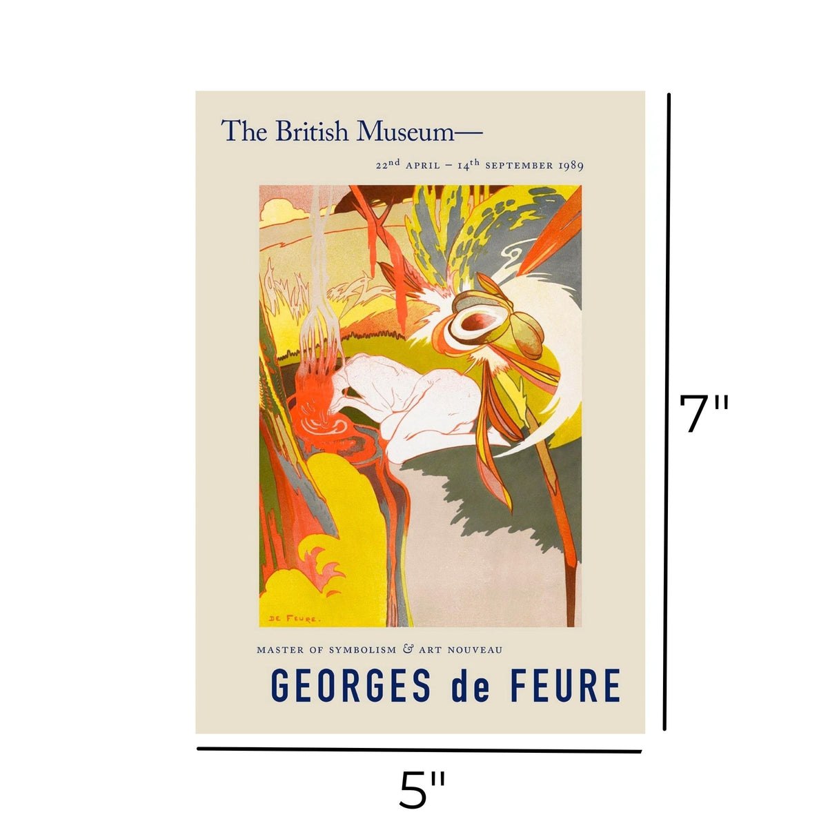 George de Feure La Source Du Mal Exhibition Poster