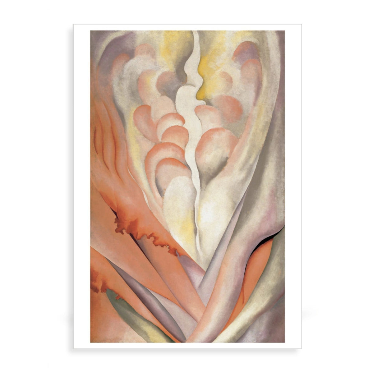 Georgia O'Keeffe Abstract Flower Note Cards - Flower Abstraction