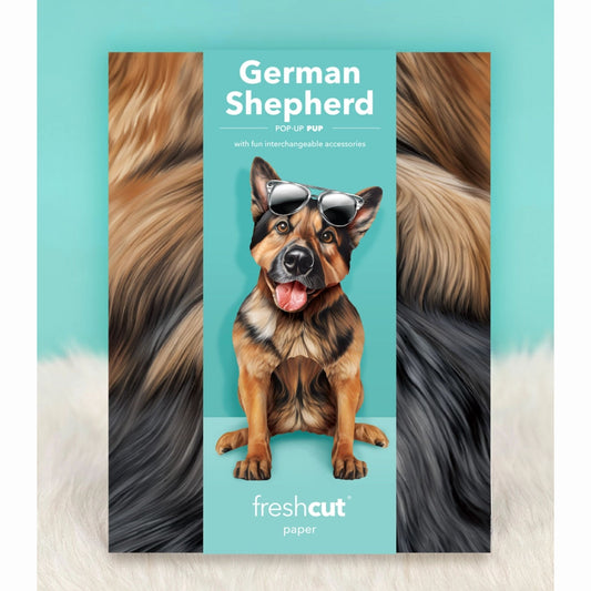 German Shepherd  Pop Up Greeting Card