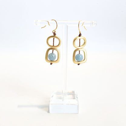 Gold Geometric Earring - Sea Lily