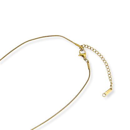 Gold Horse Shoe Adjustable Necklace
