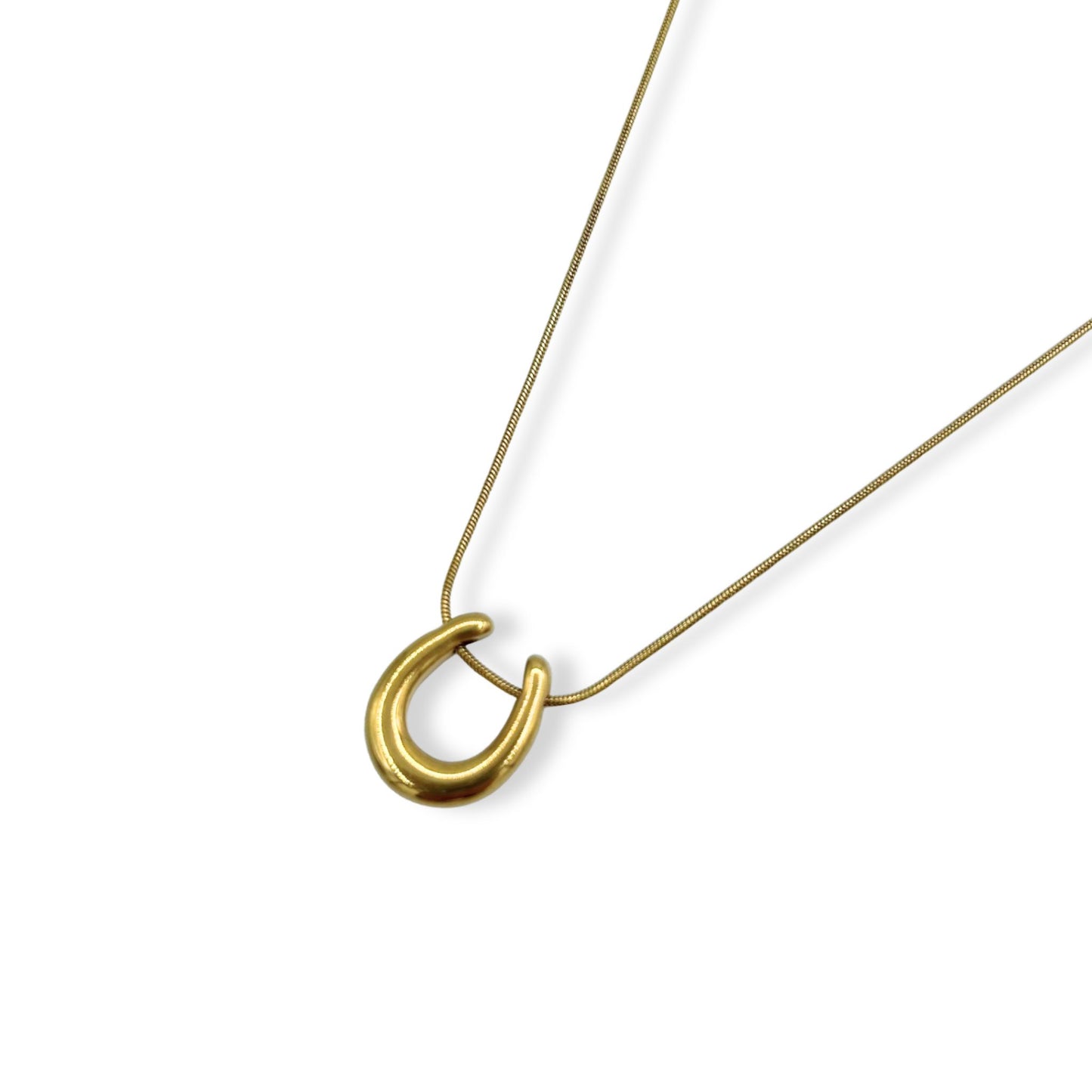 Gold Horseshoe Necklace