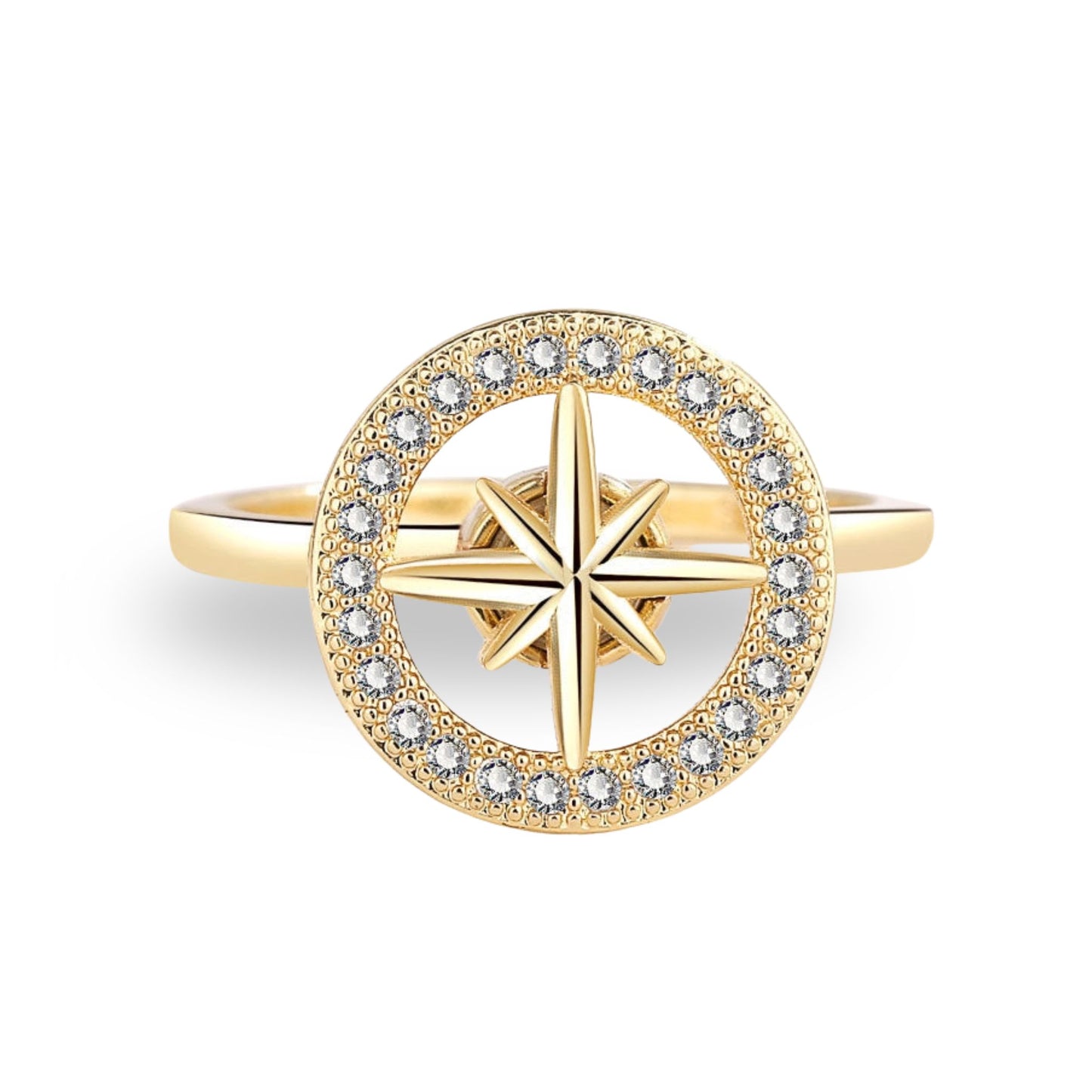 Gold Star Fidget Ring