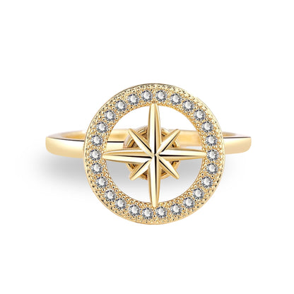 Gold Star Fidget Ring