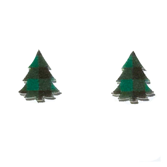 Green Plaid Christmas Tree