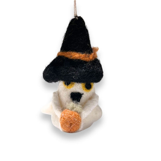 Halloween Ghost with Pumpkin