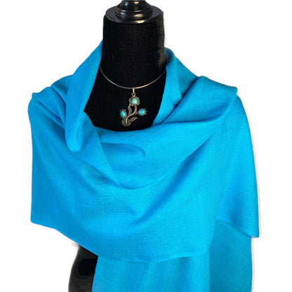 Handwoven Scarf Turquoise