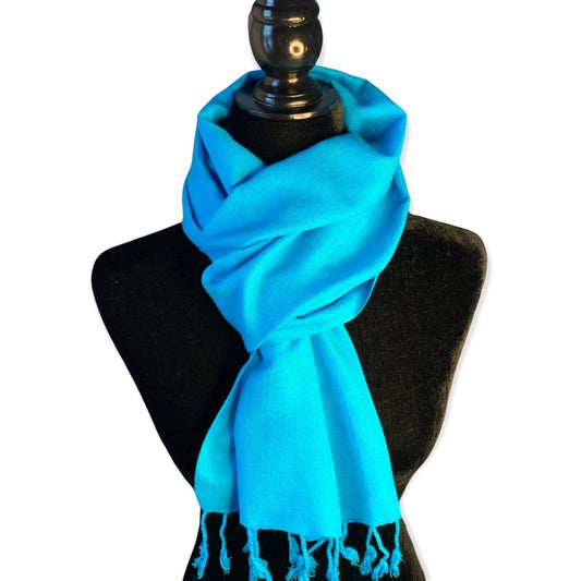 Handwoven Scarf Turquoise