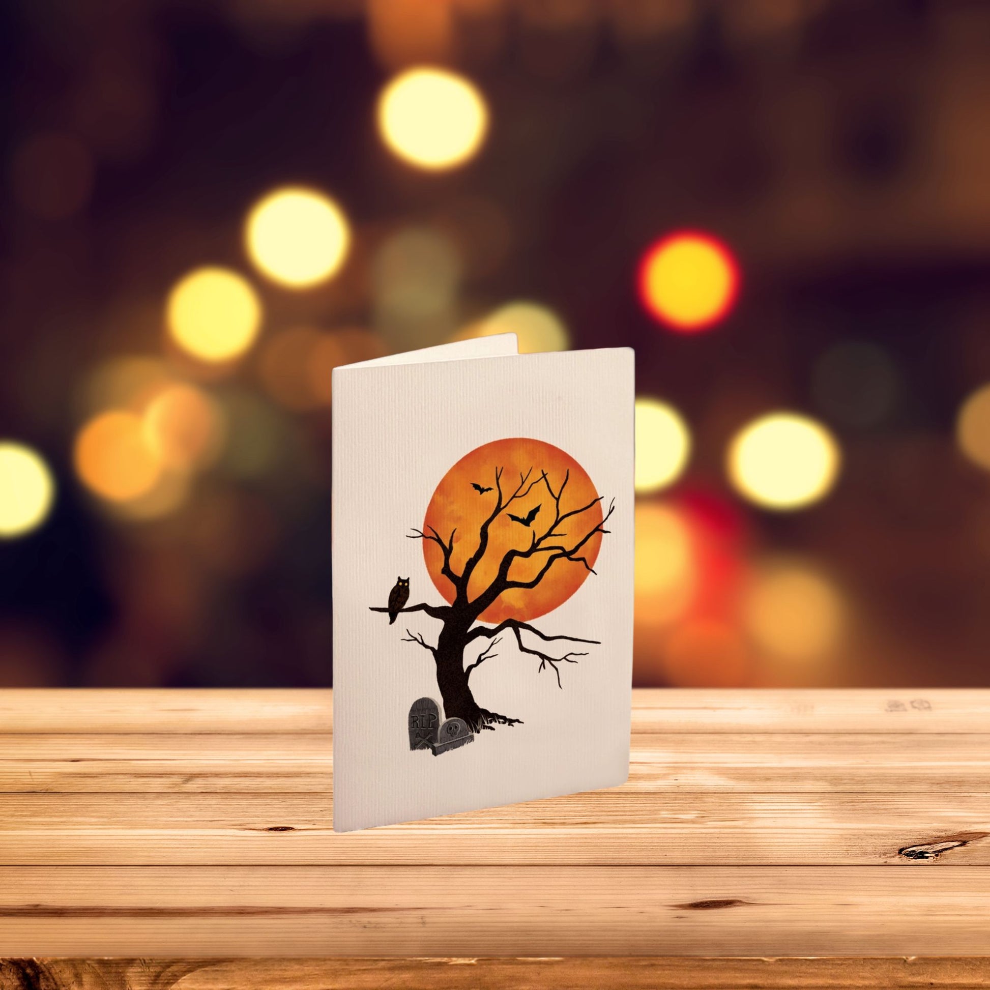 Haunted House Greeting Card with Mini Blank Card