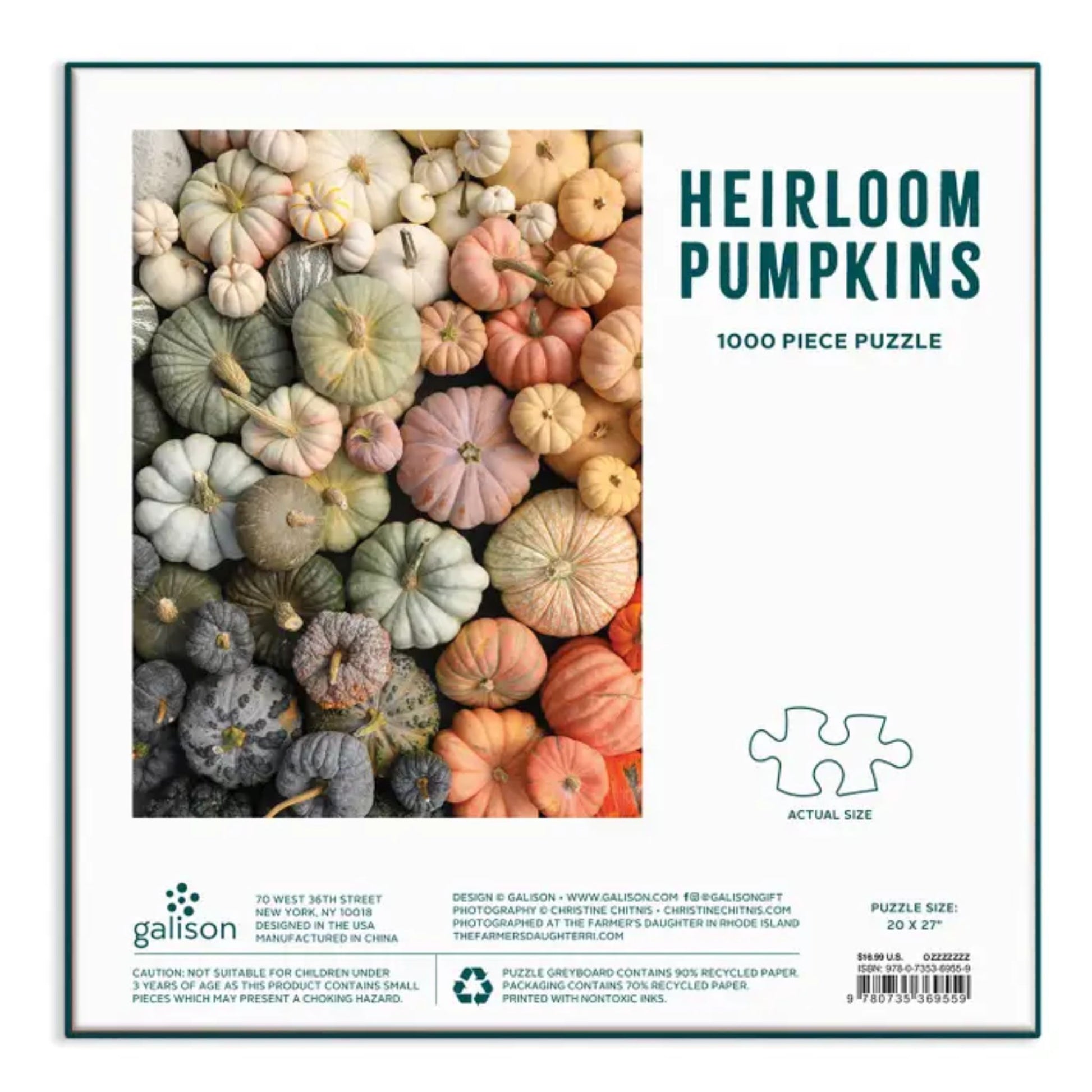Heirloom Pumkin Puzzle for Fall Season