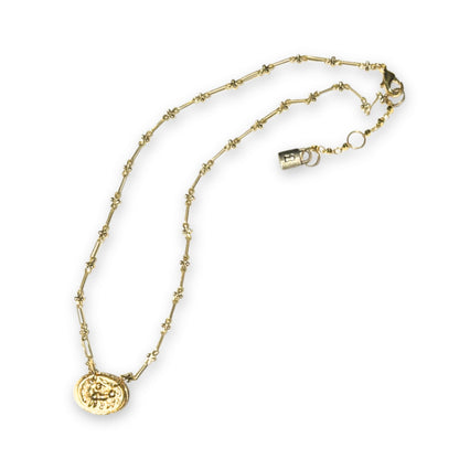 Hydna of Scione 18 K Gold Plated Griffin Pendant Necklace