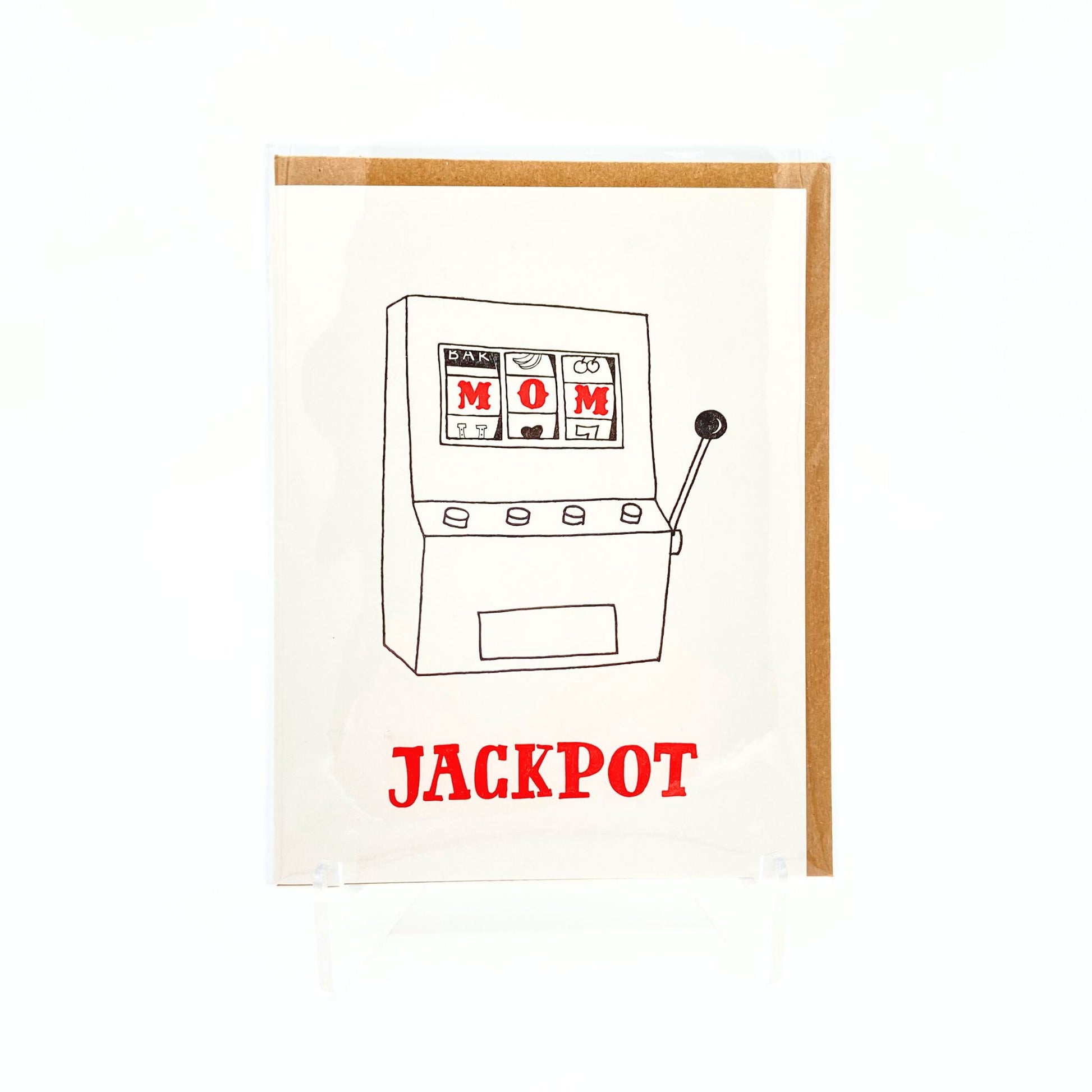 Jackpot mom greeting card