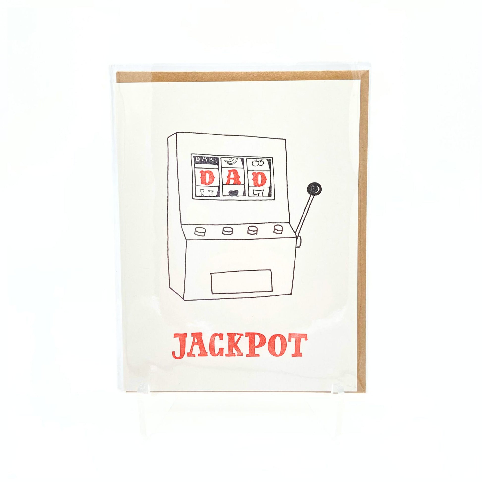 Jackpot dad birthday card