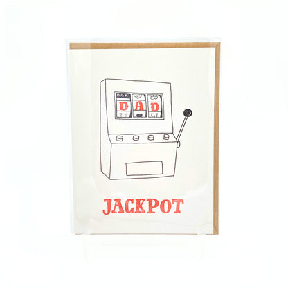 Jackpot dad birthday card