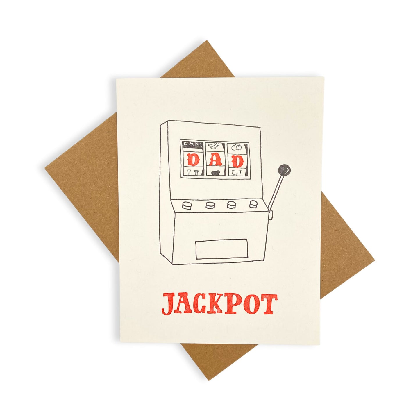 Jackpot dad slot machine card