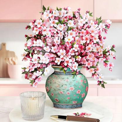 Japanese Cherry Blossom With Turquoise vase