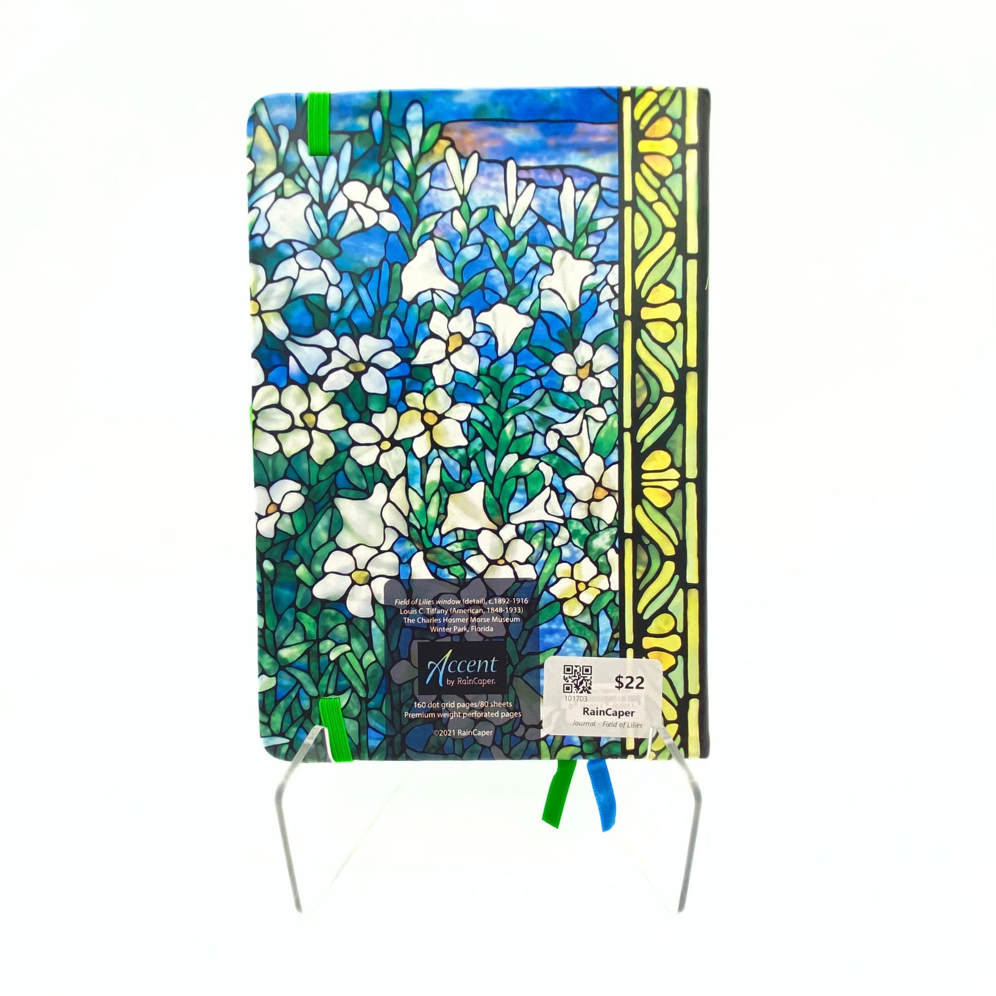 Journal - Field of Lilies Stained Glass Tiffany Window Pane