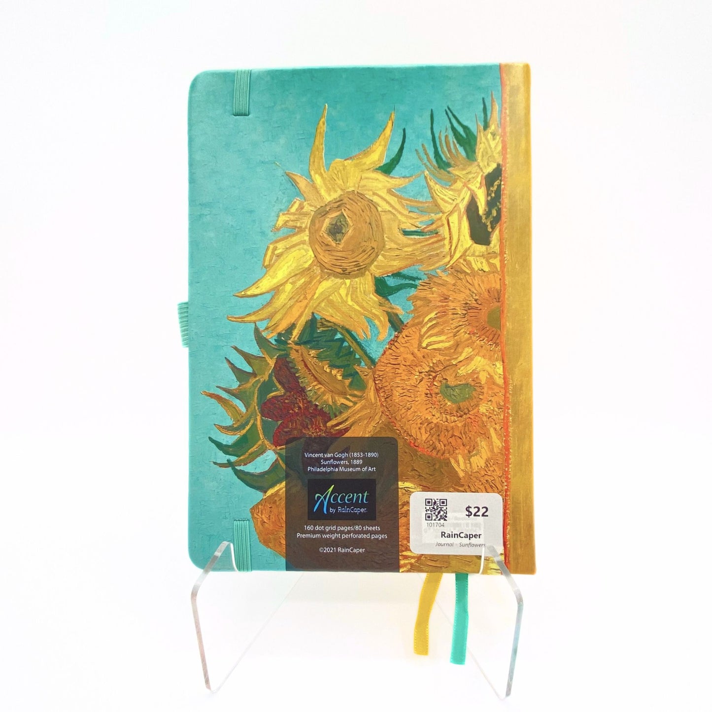 Journal - Van Gogh Sunflowers Diary With Pocket and Pen holder