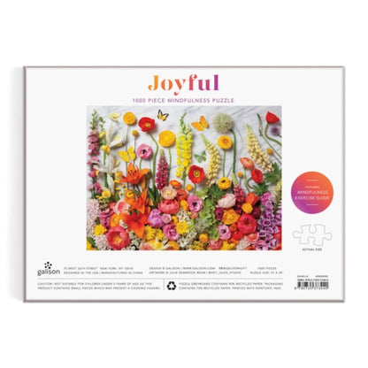 Joyful 1000 Piece Mindfulness Flower Puzzle