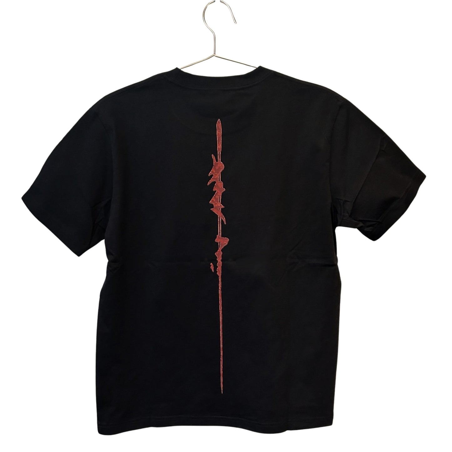Khan Black T Shirt with Red Back