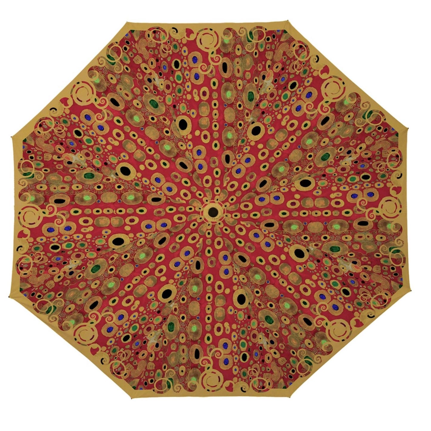 Klimt Hope II Red Folding Travel Umbrella