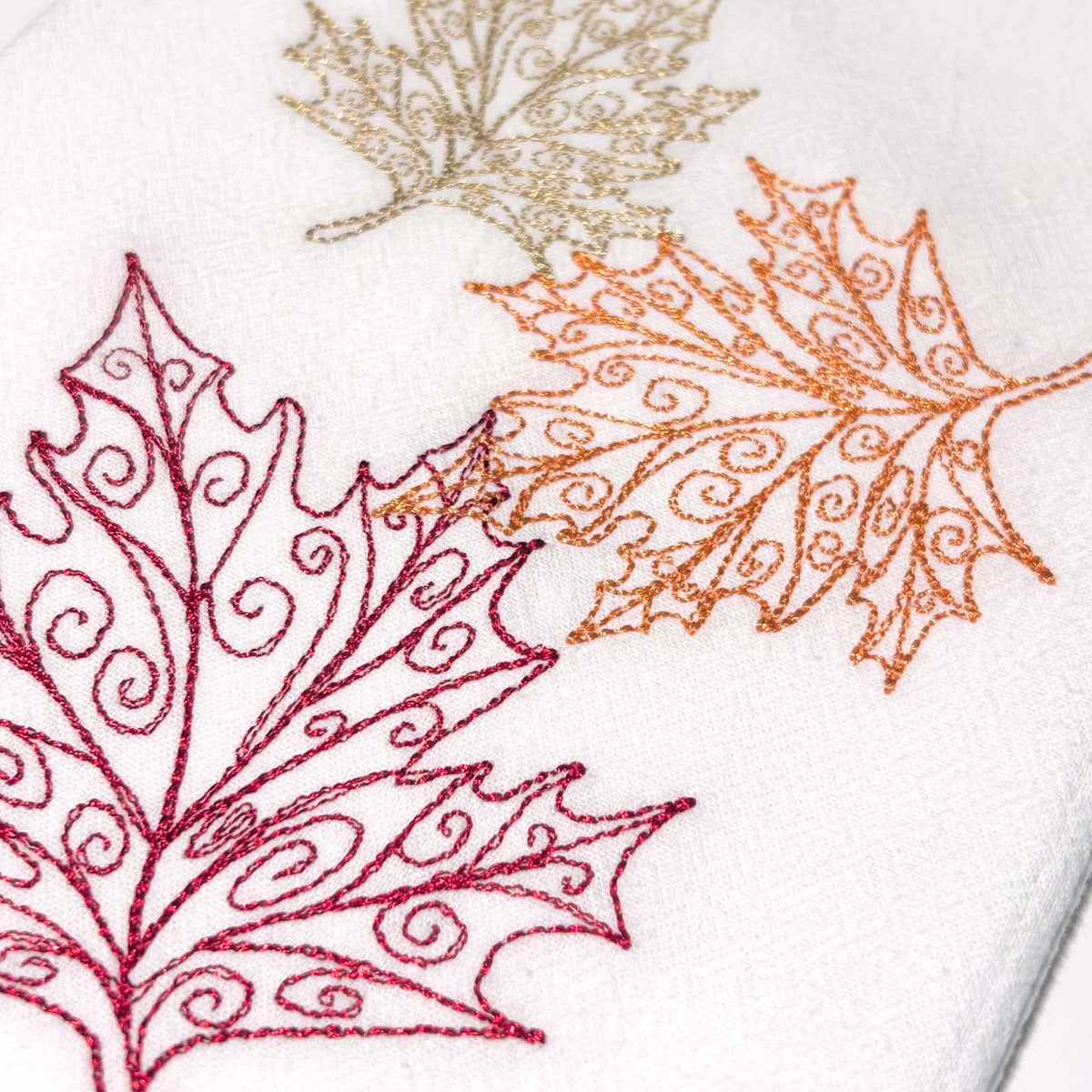 Leaves Fall Tea Towel