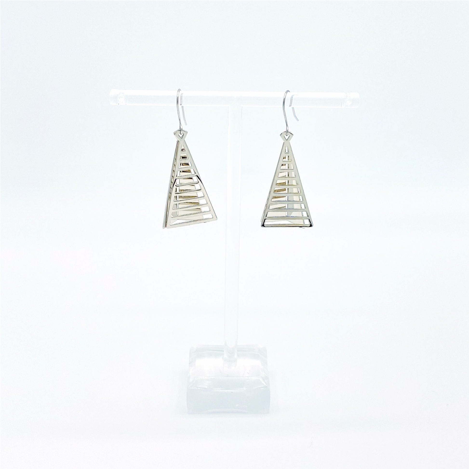 Leonardo de Vinci Pyramid Earrings