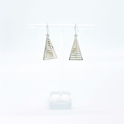 Leonardo de Vinci Pyramid Earrings