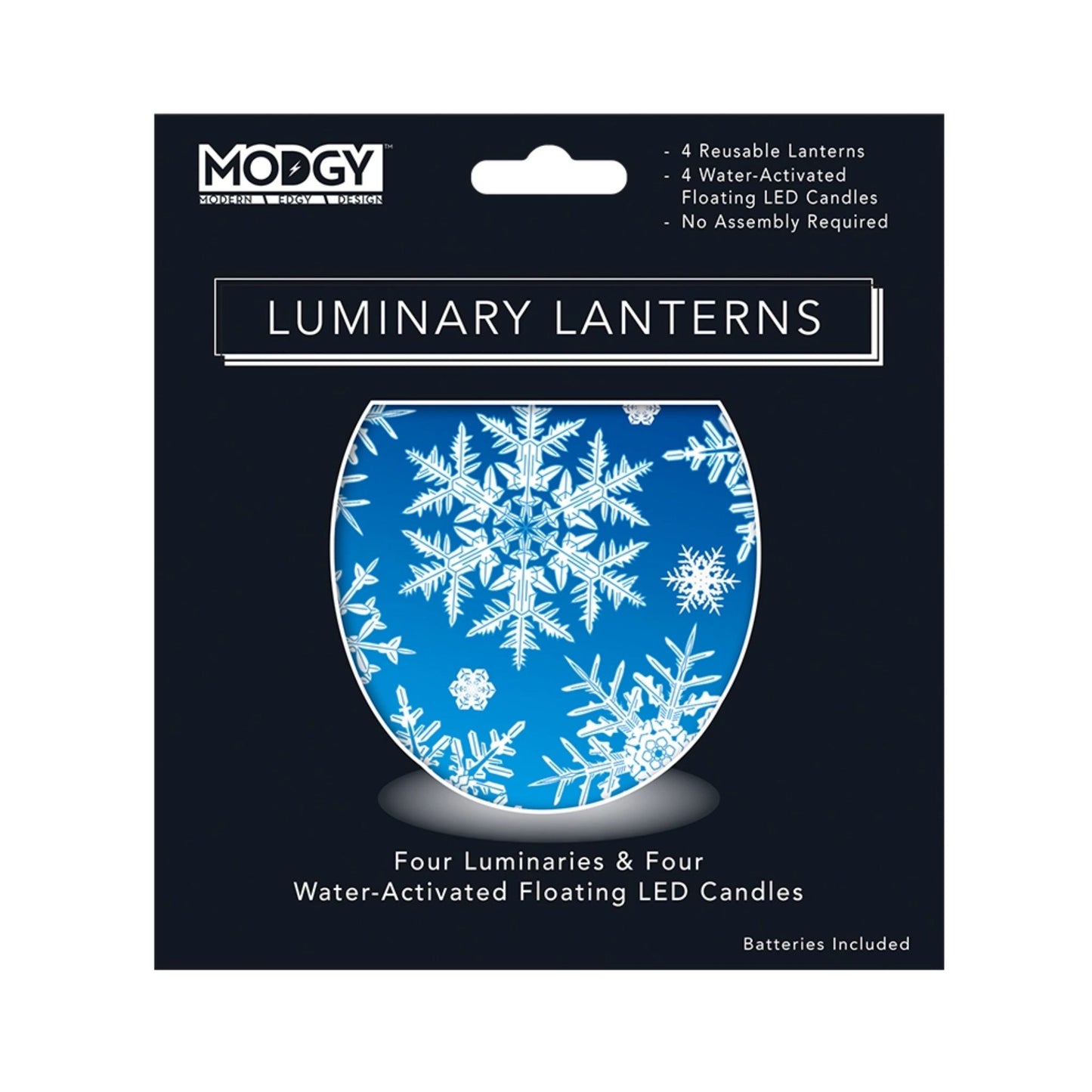 Let it snow lanterns set of four 4