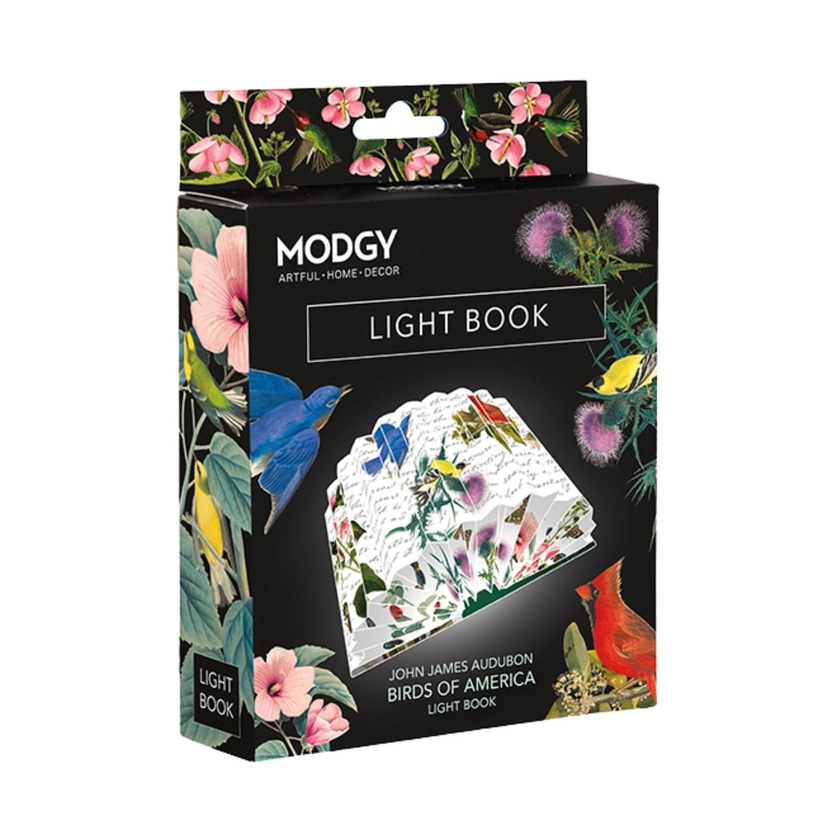 Light Book Cardinal, Yellow Finch, Bluebird, Hummingbird